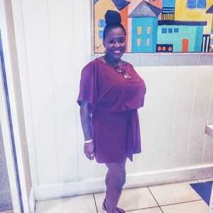 Wine Boohoo Blouson Keyhole Back Shorts Romper